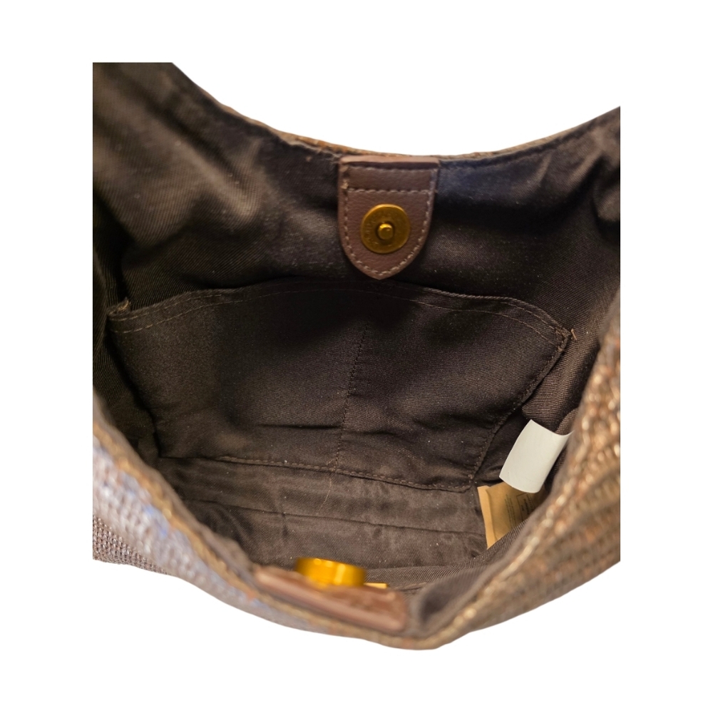 Chocolate Raffia Bkenji Hobo Bag by Steve Madden - Picture 6 of 7